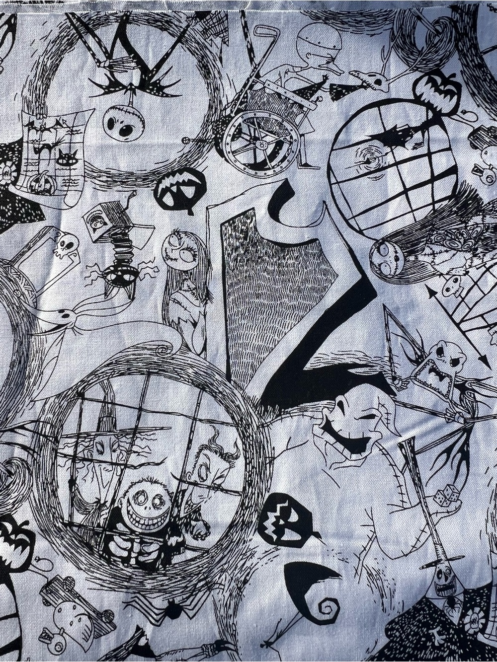 Disney Nightmare before Christmas fabric - Picture 2 of 3